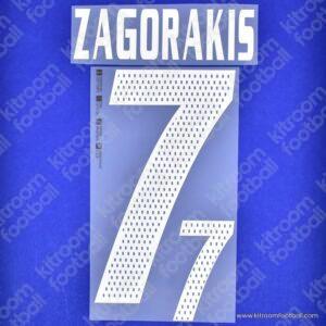 2004 UEFA Euro Greece Home Name Set #7 ZAGORAKIS (Repro) - Image 3