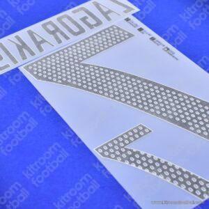 2004 UEFA Euro Greece Home Name Set #7 ZAGORAKIS (Repro) - Image 4