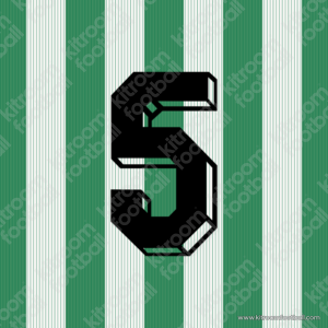 1991-93 Real Betis Home Number #5 (Ivanov) (Repro) - Image 1
