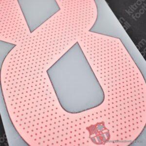 Original Player Issue 2024-25 La Liga Barcelona Away Name Set #8 PEDRI (TPT) - Image 3