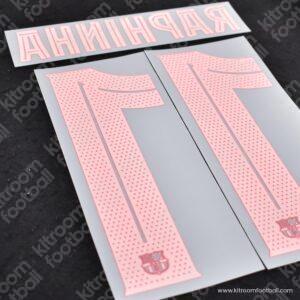 Original Player Issue 2024-25 Barcelona Away Name Set #11 RAPHINHA Cup (TPT) - Image 3