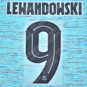 2023-24 Barcelona Third Name Set #9 LEWANDOWSKI Cup (Repro)