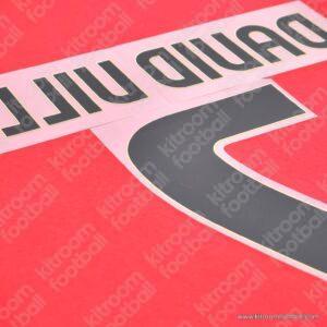 2010-11 Barcelona Home Name Set #7 DAVID VILLA (Repro) - Image 3