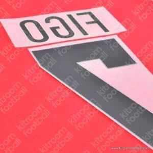 1998-99 Barcelona Home Name Set #7 FIGO (Repro) - Image 3