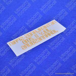 2010 FIFA World Cup Spain Away Match Details MDT Patch (Repro) - Image 3