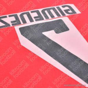 2024-25 Serie A AC Milan Home Name Set #7 GIMENEZ (Repro) - Image 3