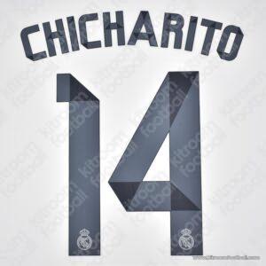 2014-15 Real Madrid Home Name Set #14 CHICHARITO (Repro)