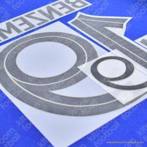 Original Player Issue 2022-23 France Home Name Set #19 BENZEMA (Monblasson) - Image 3