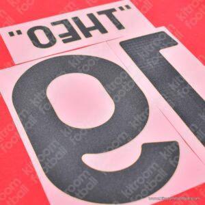 2024-25 AC Milan Fourth Name Set #19 THEO Diavoli OFF-WHITE (Repro) - Image 3