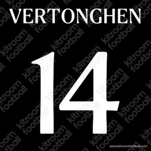 2022-24 Anderlecht Third Name Set #14 VERTONGHEN European (Repro)