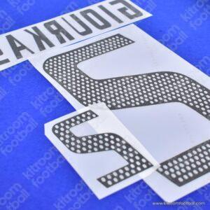 2004 UEFA Euro Greece Home Name Set #2 GIOURKAS (Repro) - Image 3