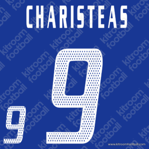 2004 UEFA Euro Greece Home Name Set #9 CHARISTEAS (Repro)
