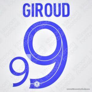 2022-22 FIFA World Cup France Away Name Set #9 GIROUD (Repro)