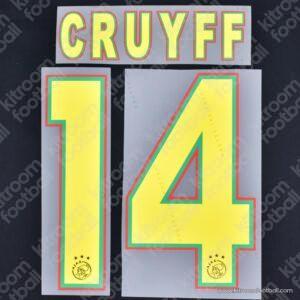 2021-22 Eredivisie Ajax Third Name Set #14 CRUYFF (Repro)