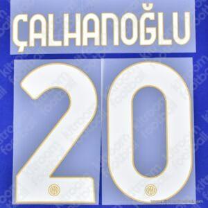 2024-25 Inter Milan Home Name Set #20 ÇALHANOGLU (Repro)