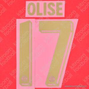 2024-25 Bayern Munich Fourth Name Set #17 OLISE 125th Anniversary (Repro)