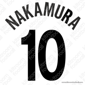 2002-03 Reggina Away Name Set #10 NAKAMURA (Repro)