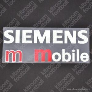 2002-05 Real Madrid La Liga Away Sponsor Patch SIEMENS Mobile (HQ  Repro)