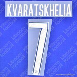 2024-25 PSG Home Name Set #7 Kvaratskhelia (Repro)