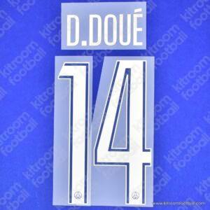 2024-25 PSG Home Name Set #14 D. Doué (Repro)