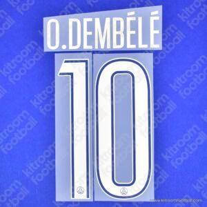 2024-25 PSG Away Name Set #10 Ousmane DEMBÉLÉ (Repro)