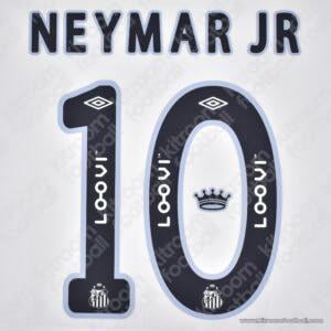 2024-25 Santos Home Name Set #10 NEYMAR (Repro)