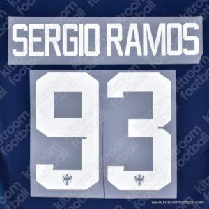2024-25 La Liga C. F. Monterrey Home & Away Name Set #93 SERGIO RAMOS (Repro)