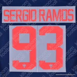 2024-25 La Liga C. F. Monterrey Home & Away Name Set #93 SERGIO RAMOS (Repro)