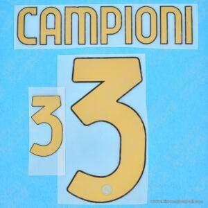 2022-23 Serie A Napoli Home Name Set #3 CAMPIONI (Repro)