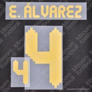 2020-21 México Away Name Set #4 Edson ALVAREZ (Repro)