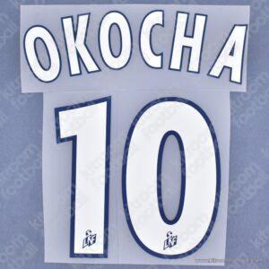 2001-02 PSG Ligue One Home Name Set #10 OKOCHA (Repro)