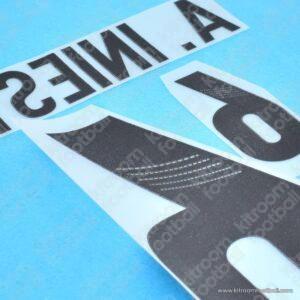 2012 UEFA Euro Spain Home Name Set #6 Andres INIESTA (Repro) - Image 3