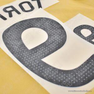 2008 UEFA Euro Spain Away Name Set #9 TORRES (Repro) - Image 3