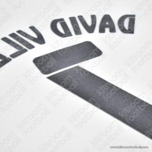 2006-07 Valencia CF Home Name Set #7 DAVID VILLA (Repro) - Image 3