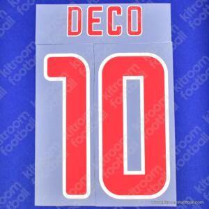 2003-04 UEFA Champions League Porto Home Name Set #10 DECO (Repro)