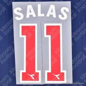 1996 Universidad de Chile Home Name Set #11 SALAS (Repro)
