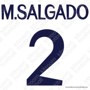 1999-00 Real Madrid Home Name Set #2 Michel SALGADO (Repro) - Image 1