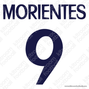 1999-00 Real Madrid Home Name Set #9 MORIENTES (Repro)