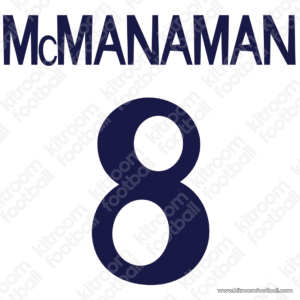 1999-00 Real Madrid Home Name Set #8 McMANAMAN (Repro)
