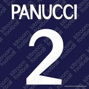 1998-99 Real Madrid Away & Third Name Set #2 PANUCCI (Repro)