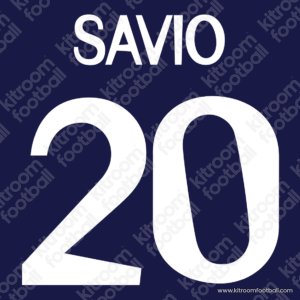 1998-99 Real Madrid Away & Third Name Set #20 SAVIO (Repro)