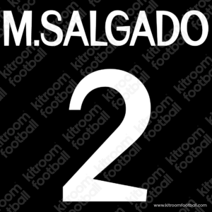 1999-00 Real Madrid Away & Third Name Set #2 Michel SALGADO (Repro)