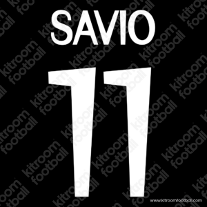 1999-00 Real Madrid Away & Third Name Set #11 SAVIO (Repro)