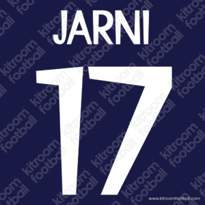 1998-99 Real Madrid Away & Third Name Set #17 JARNI (Repro)