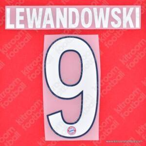 2019-21 Bayern Munich Home Name Set #9 LEWANDOWSKI (Repro)