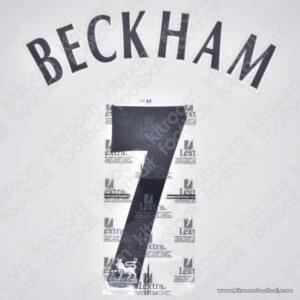 1997-03 Premier League Manchester United Home Name Set #7 BECKHAM (Repro)