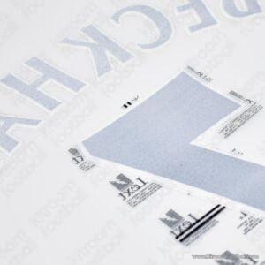 1997-03 Premier League Manchester United Home Name Set #7 BECKHAM (Repro) - Image 3