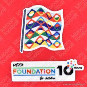 Original Player Issue 2025 UEFA Nations League + Foundation Patch (Sporting ID)