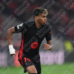 2024-25 UEFA Champions League Barcelona Authentic Away Shirt #19 LAMINE YAMAL (Nike) (Size M) - Image 5