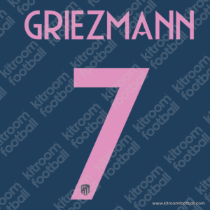 2017-18 UEFA Champions League Atletico Madrid Third Name Set #7 GRIEZMANN (Repro)